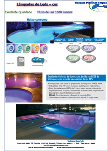 Piscinas - Leds/Projectores